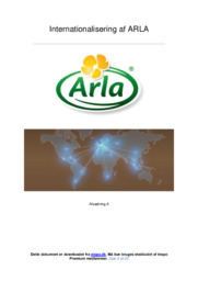 Internationalisering af ARLA | Afsætning