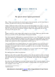 Capital punishment | Speech