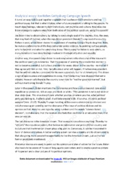 Joe Biden Gettysburg Speech | Analytical essay