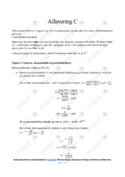 Matematik aflevering | Funktioner