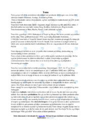 Toms group AS | VØ | Noter