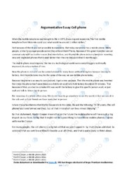 Argumentative Essay