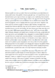 Enjoy together | Analyse | Tulip