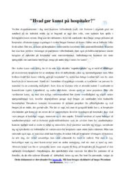 Kunst på hospitaler | Dansk Essay