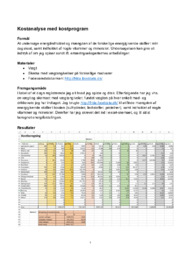 Kostanalyse med kostprogram | Biologi