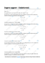 Oxidationstal opgaver | Kemi noter