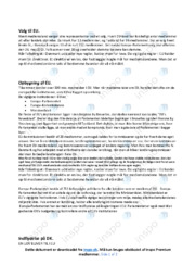 Hvad er EU | Samfundsfag | Noter