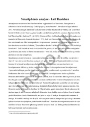 Smartphones analyse | Leif Davidsen