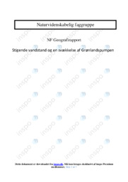 Grønlandspumpen | Stigende vandstand