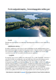 Ferskvandsundersøgelse | Forureningsgraden mellem søer