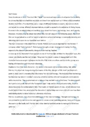 ‘Sight’ | Analytical essay