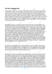 La Puerta | Analytical essay