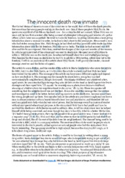 ‘The innocent death row inmate’ | Analytical essay