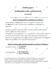 Konfidensintervaller og Hypotesetest | Emneopgave