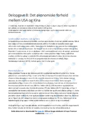 Det økonomiske forhold mellem USA og Kina