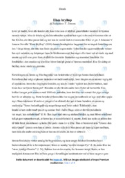 Elses bryllup | Analyse | Johannes V. Jensen