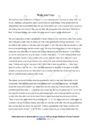 ‘Walk don’t run’ | Analytical essay