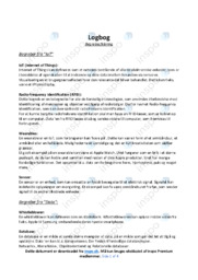 Begreber fra IoT | Erhvervscase | Noter