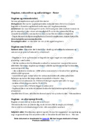 Ungdom, voksenlivet og udfordringer | Noter