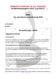 Det amerikanske præsidentvalg 2020 | SRO