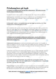 Prisdannelsen på hash | Afsætning | Noter