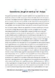 Generationen, der gør sin værdi op i tal | Analyse