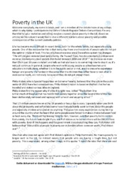 Poverty in the UK | Essay