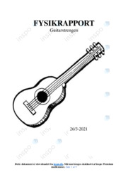 Guitarstrengen | Fysikrapport