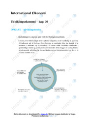 Udviklingsøkonomi | Kapitel 30 | IØ Noter