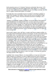 Gartneren og Herskabet | Analyse | HC Andersen