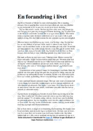 Forandringer i livet | Dansk Essay