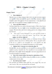 THUG – Chapter 3, 4 and 5 | Noter