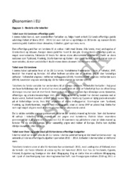 Økonomien i EU  | Beskriv alle tabeller