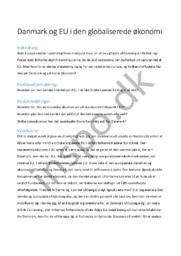 Danmark og EU i den globaliserede økonomi