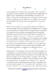 Sea defences | Essay