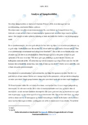 Spøgelsesbilist | Analyse | Charlotte Weitze