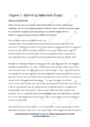 Balancen mellem individ og fællesskab | Dansk Essay