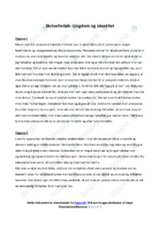 Ungdom og identitet & Prinsessen på ærten | Dansk Opgave 1-3