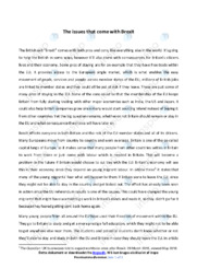 The issues that come with Brexit | Essay