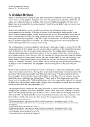 ‘A divided Britain’ | Essay