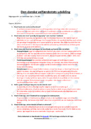 Den danske velfærdsstats udvikling | Noter