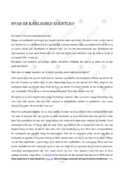 Kærlighed | Dansk Essay