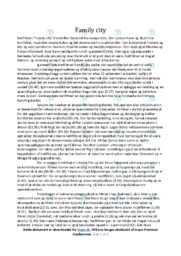 ‘Family city’ | Kortfilmsanalyse