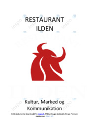 Restaurant Ilden | Afsætning