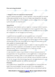 Kina som eksportmarked | Analyse
