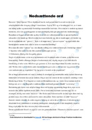 Nedsættende ord | Dansk Essay