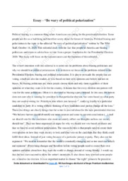 ‘Be wary of political polarization’ | Analytical essay