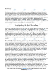 ‘Sketches’ | Analytical essay