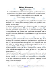 Forbrugertilliden | Notat til finanasminister | IØ