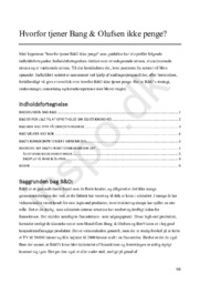 Bang & Olufsen | Hvorfor tjener de ikke penge? | Virksomhedsøkonomi